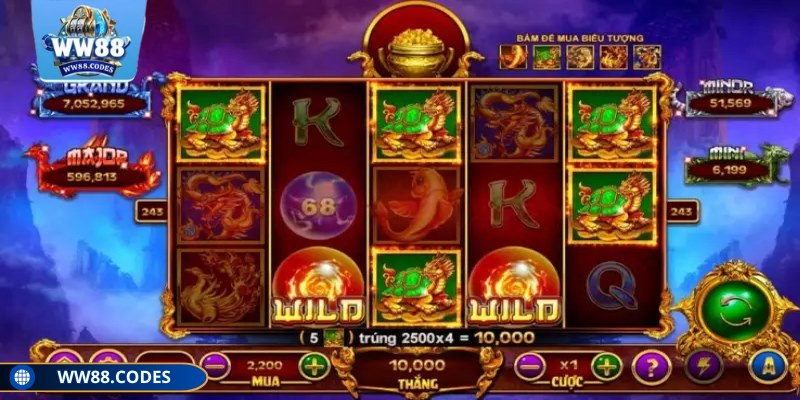 Bonus xuất hiện đúng vị trí sẽ mở ra các vòng quay đặc biệt